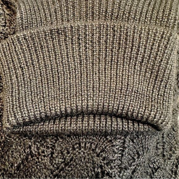 Ralph Lauren Collection Fall 2010 Hand Knit Black Alpaca Pointelle Turtleneck - Picture 13 of 16